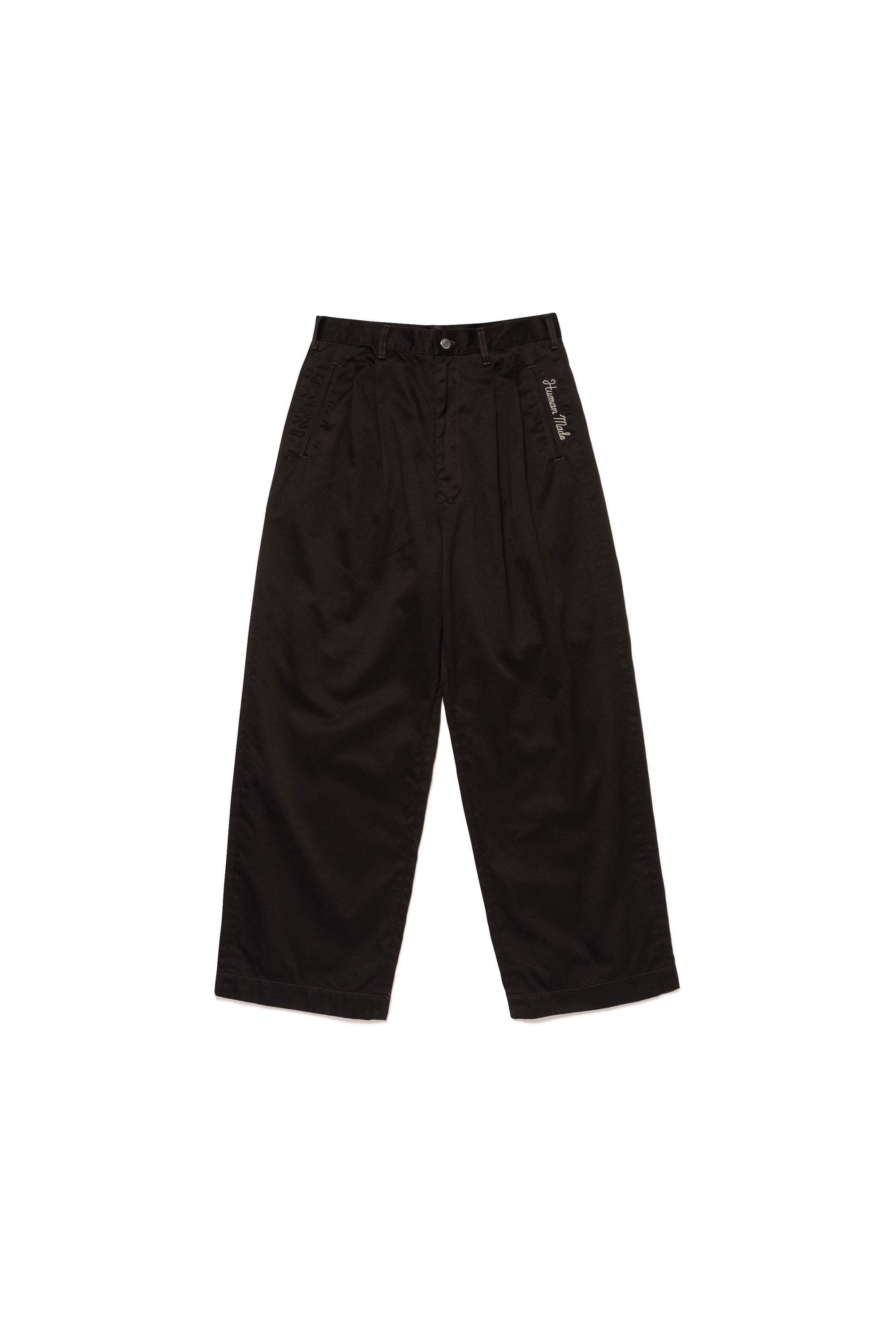 The WIDE CHINO PANTS BLACK available online with global shipping, and in PAM Stores Melbourne and Sydney.