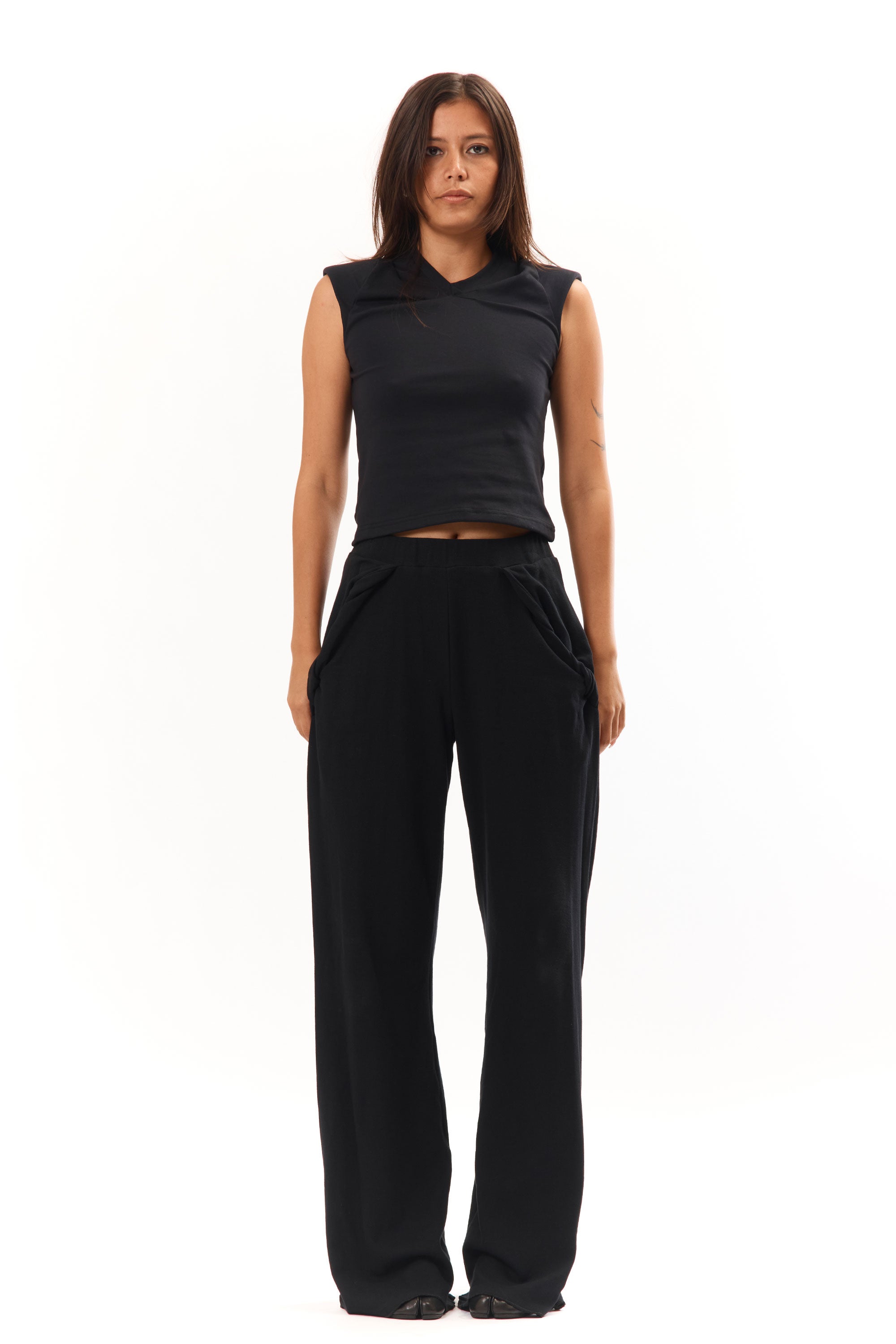 The Frank Pant Black available online with global shipping, and in PAM Stores Melbourne and Sydney.