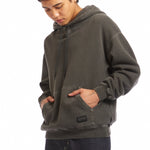 The PIGMENT DYED SWEAT HOODIE BLACK available online with global shipping, and in PAM Stores Melbourne and Sydney.