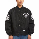 The NYLON TWILL TEAM JACKET BLACK available online with global shipping, and in PAM Stores Melbourne and Sydney.