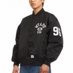 The NYLON TWILL TEAM JACKET BLACK available online with global shipping, and in PAM Stores Melbourne and Sydney.