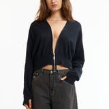 The SLAB GAUZE KNIT BOLERO BLACK available online with global shipping, and in PAM Stores Melbourne and Sydney.