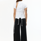 BLACK COTTON CIRCUS PANT