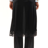 The BLACK LINGERIE TROUSER available online with global shipping, and in PAM Stores Melbourne and Sydney.