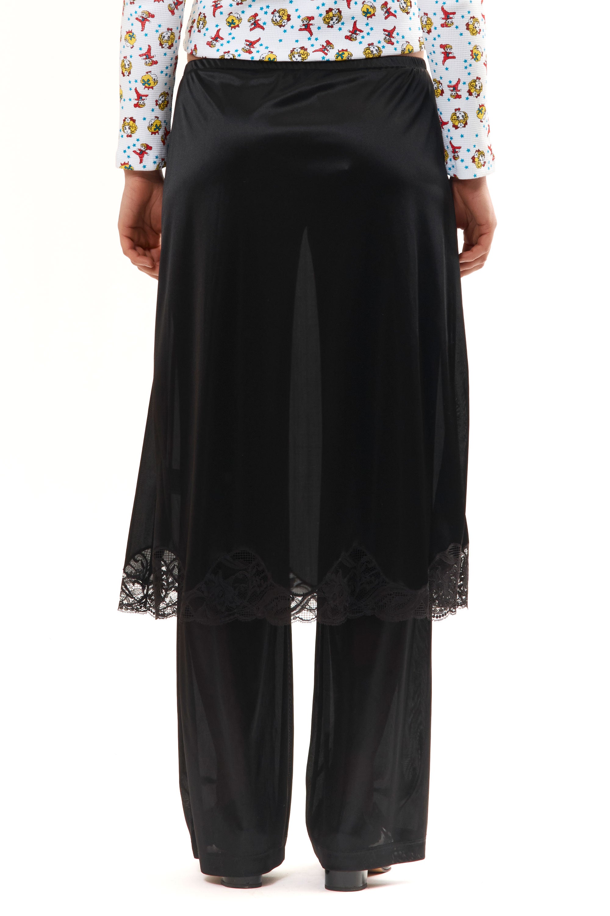 The BLACK LINGERIE TROUSER available online with global shipping, and in PAM Stores Melbourne and Sydney.