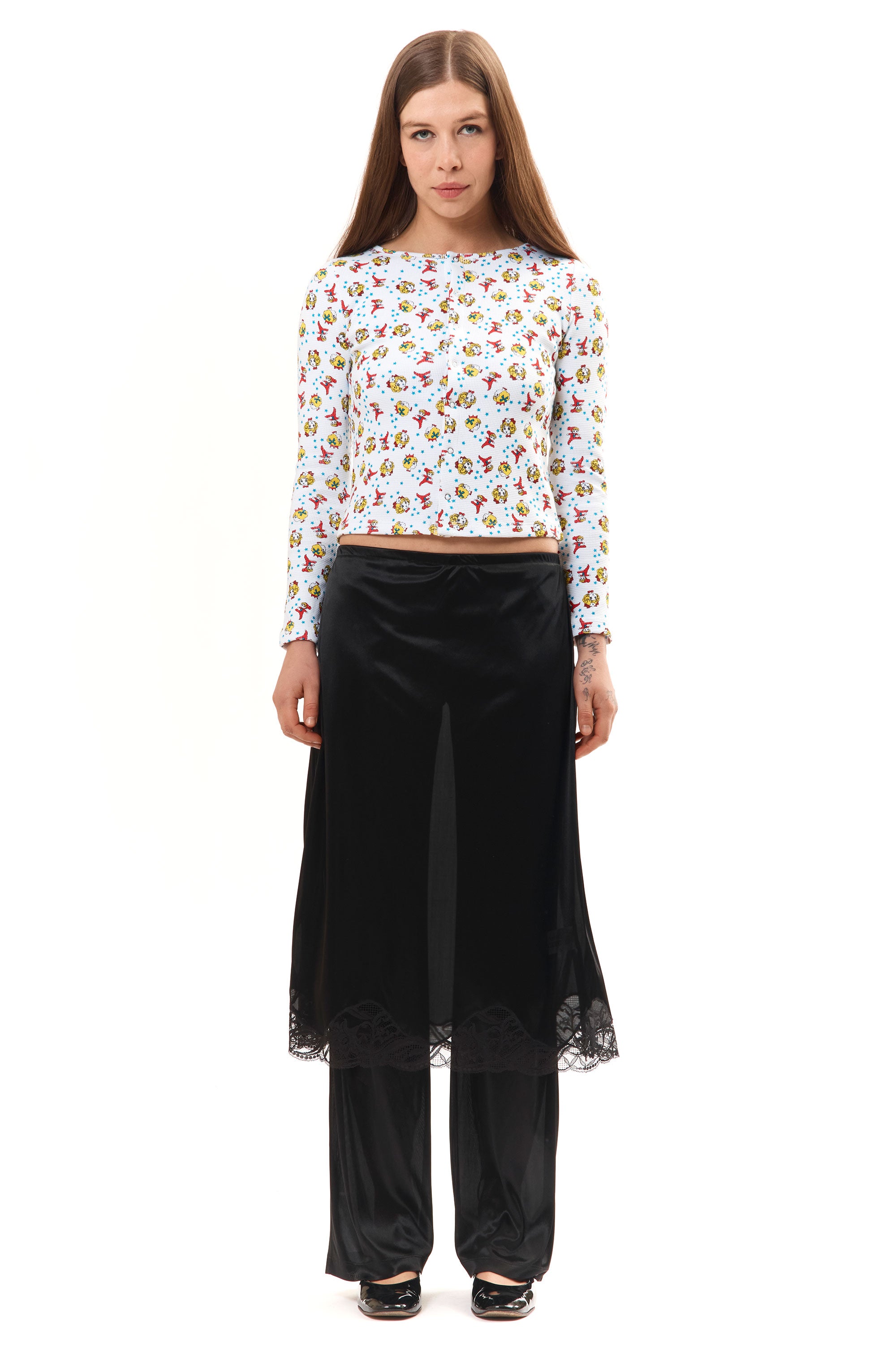 The BLACK LINGERIE TROUSER available online with global shipping, and in PAM Stores Melbourne and Sydney.