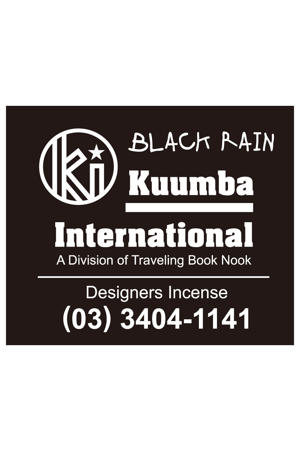 The KUUMBA - DESIGNERS INCENSE 30 PACK 1/2 SIZE BLACK RAIN available online with global shipping, and in PAM Stores Melbourne and Sydney.