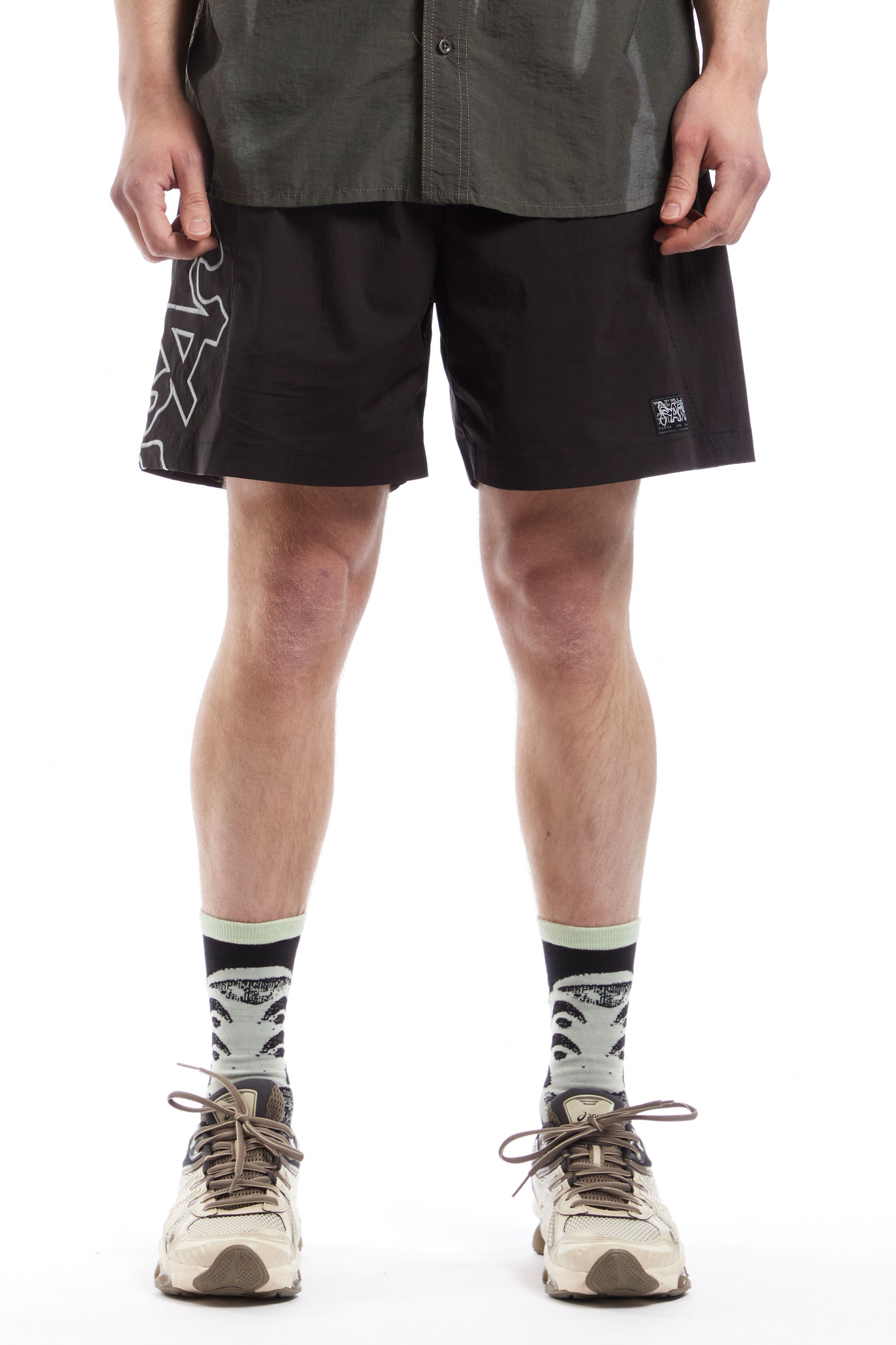 The PAM EXCLUSIVE BOCCACCIO TRACK SHORTS  available online with global shipping, and in PAM Stores Melbourne and Sydney.