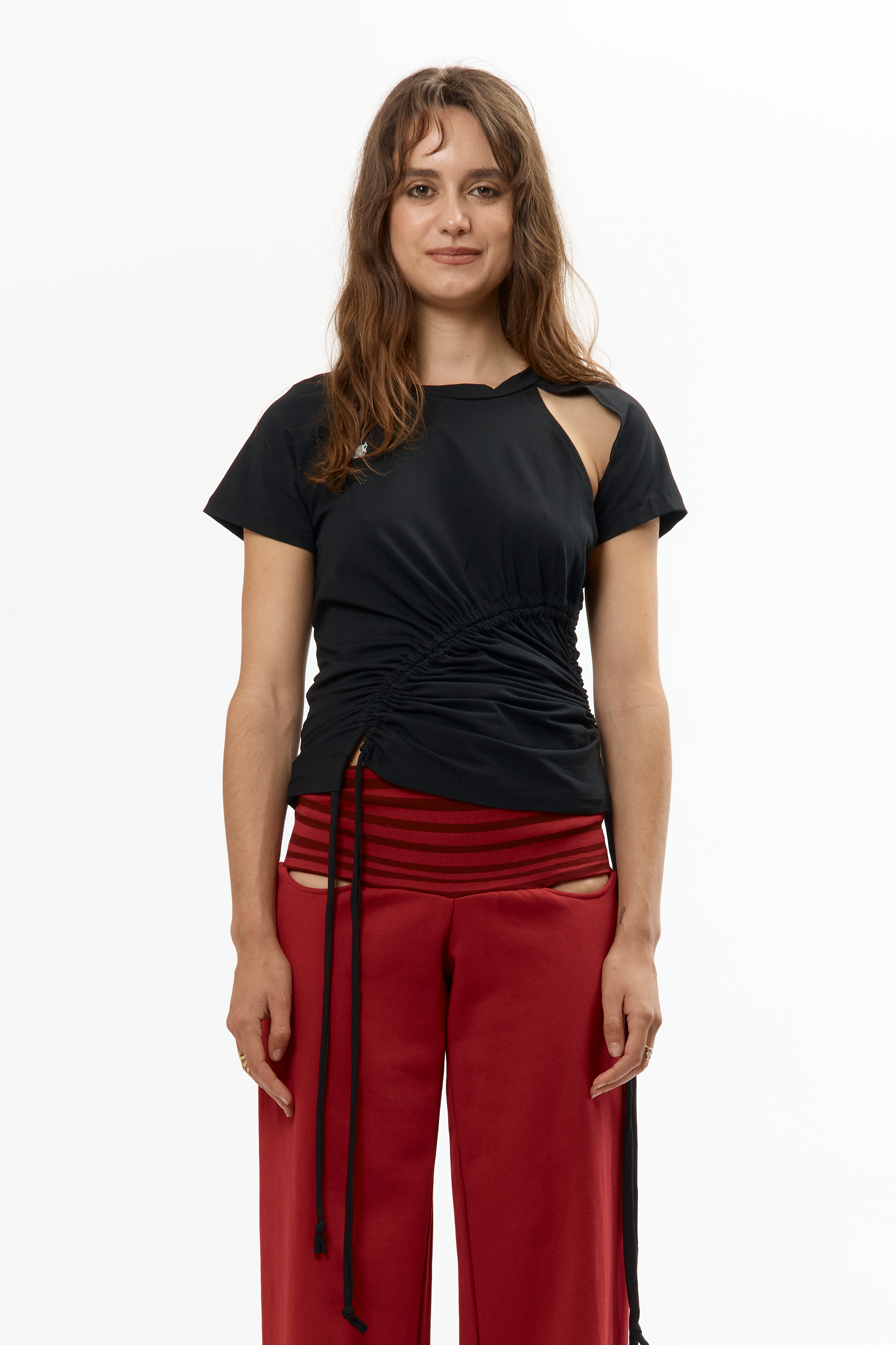 The RUCHED SS TEE available online with global shipping, and in PAM Stores Melbourne and Sydney.
