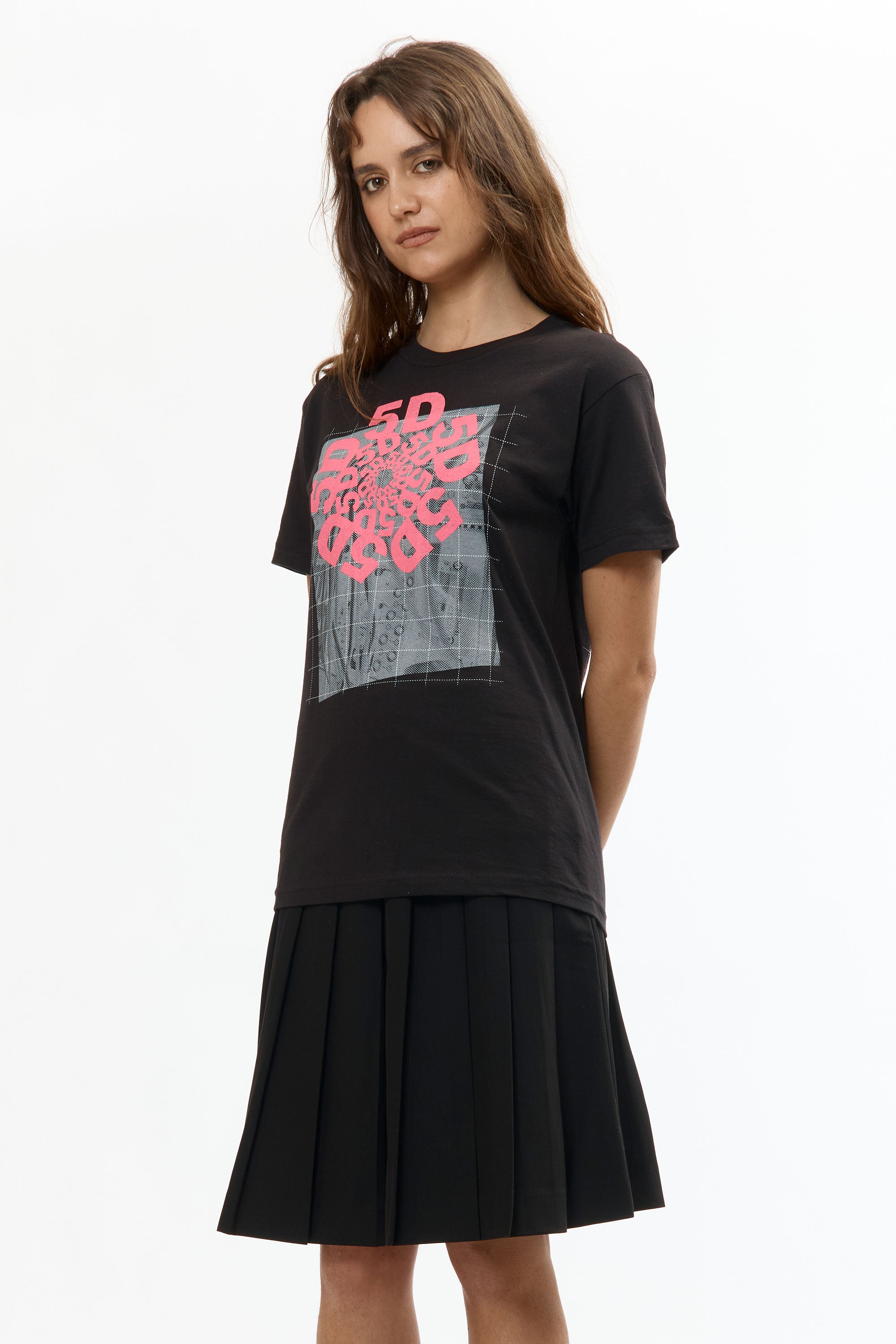 The 5D SHORT SLEEVE TEE BLACK available online with global shipping, and in PAM Stores Melbourne and Sydney.
