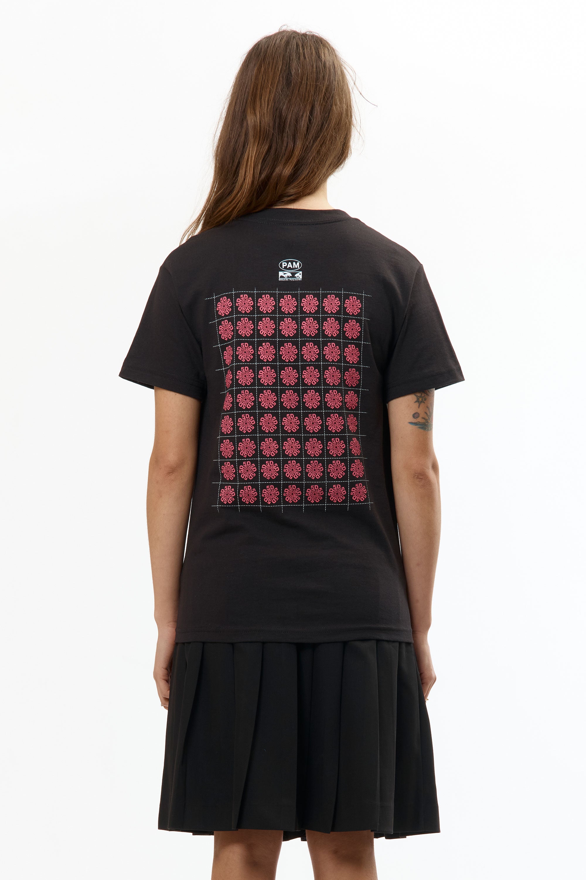 The 5D SHORT SLEEVE TEE BLACK available online with global shipping, and in PAM Stores Melbourne and Sydney.