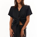 The Scrunch Tie T-Shirt Black available online with global shipping, and in PAM Stores Melbourne and Sydney.