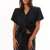 The Scrunch Tie T-Shirt Black available online with global shipping, and in PAM Stores Melbourne and Sydney.