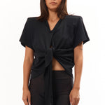 The Scrunch Tie T-Shirt Black available online with global shipping, and in PAM Stores Melbourne and Sydney.