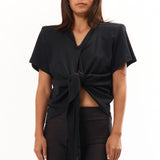 The Scrunch Tie T-Shirt Black available online with global shipping, and in PAM Stores Melbourne and Sydney.