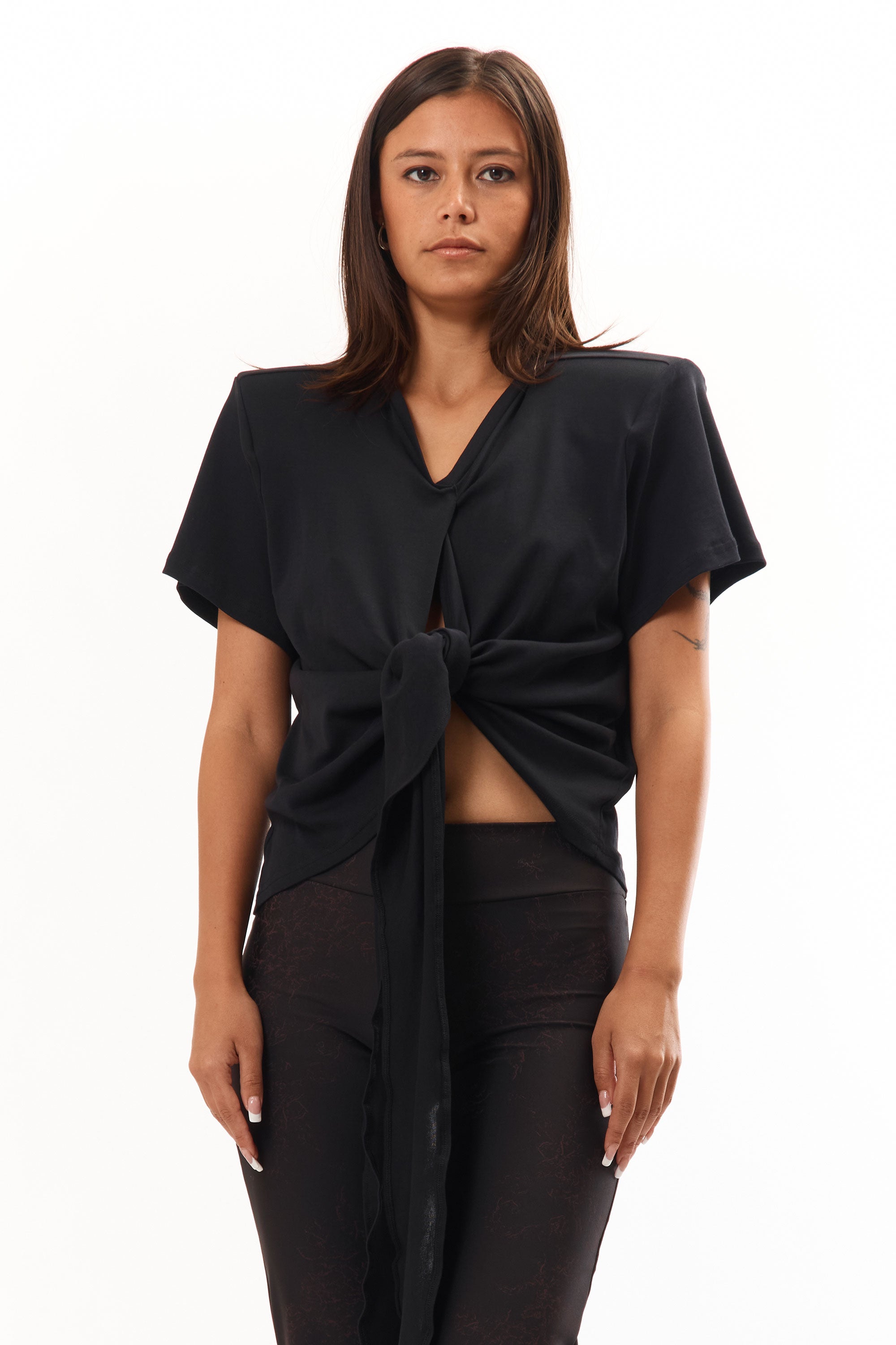 The Scrunch Tie T-Shirt Black available online with global shipping, and in PAM Stores Melbourne and Sydney.