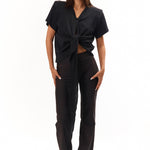 The Scrunch Tie T-Shirt Black available online with global shipping, and in PAM Stores Melbourne and Sydney.