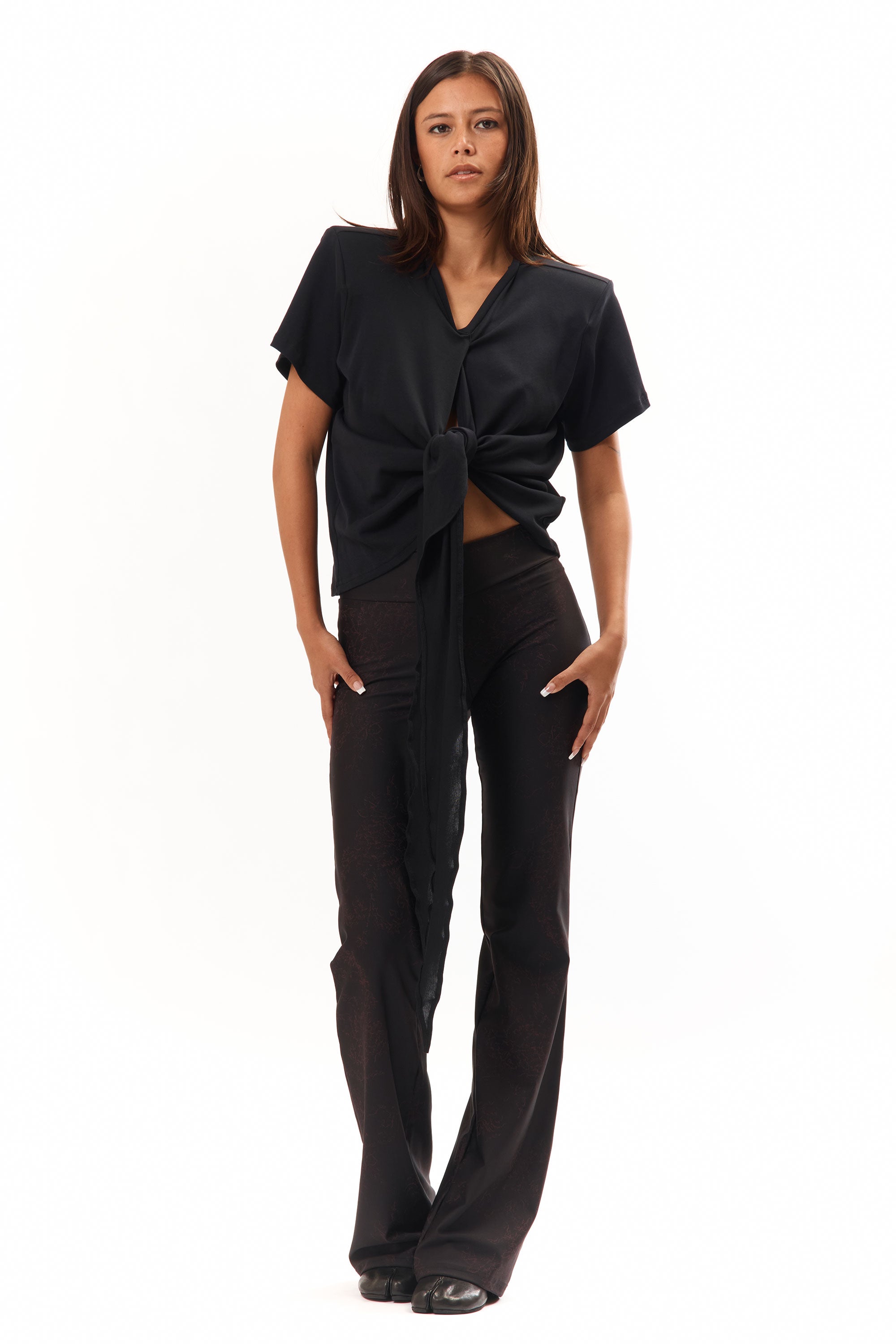 The Scrunch Tie T-Shirt Black available online with global shipping, and in PAM Stores Melbourne and Sydney.