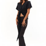 The Scrunch Tie T-Shirt Black available online with global shipping, and in PAM Stores Melbourne and Sydney.