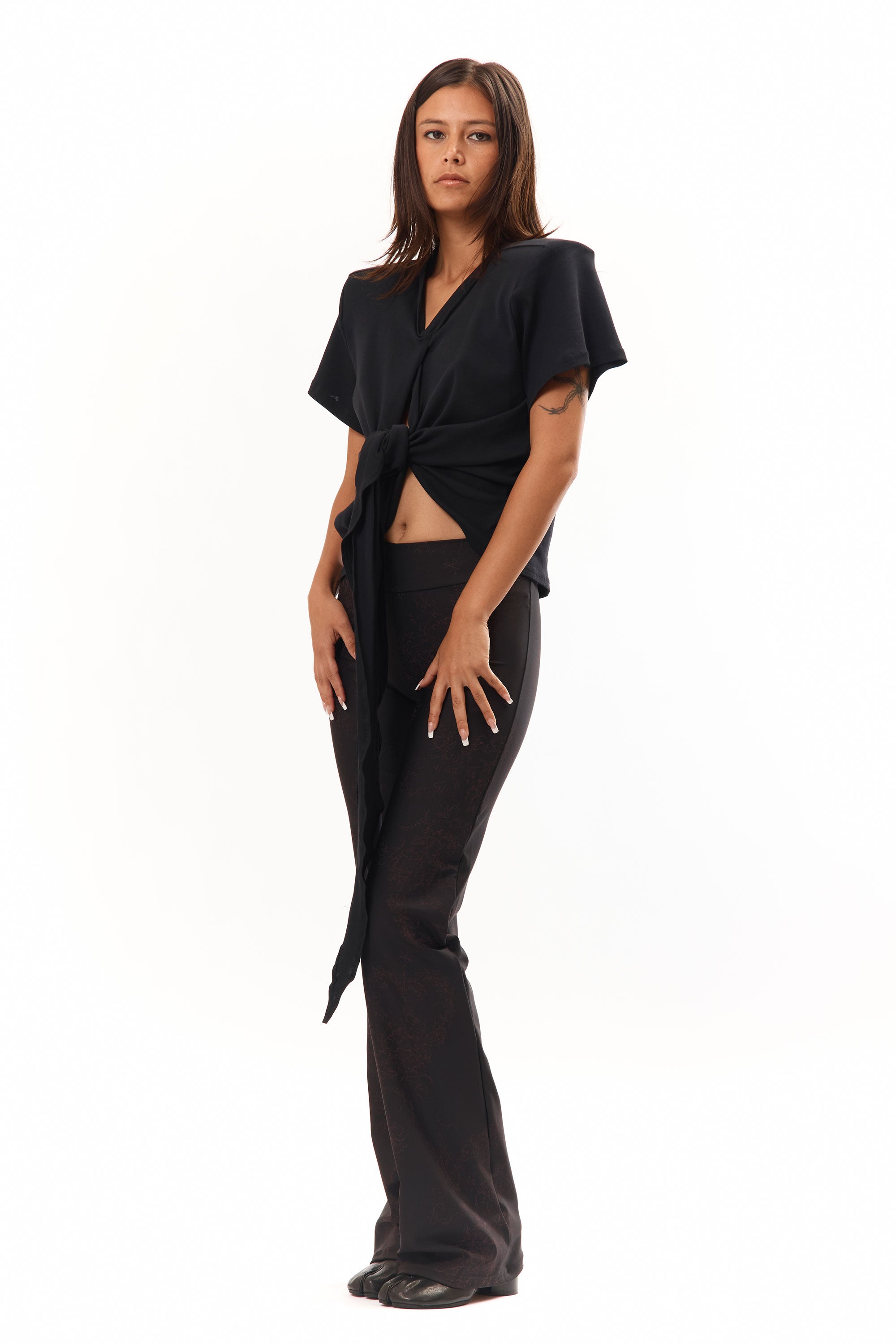 The Scrunch Tie T-Shirt Black available online with global shipping, and in PAM Stores Melbourne and Sydney.