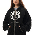 The HAND-STITCHED FULL ZIP HOODIE available online with global shipping, and in PAM Stores Melbourne and Sydney.