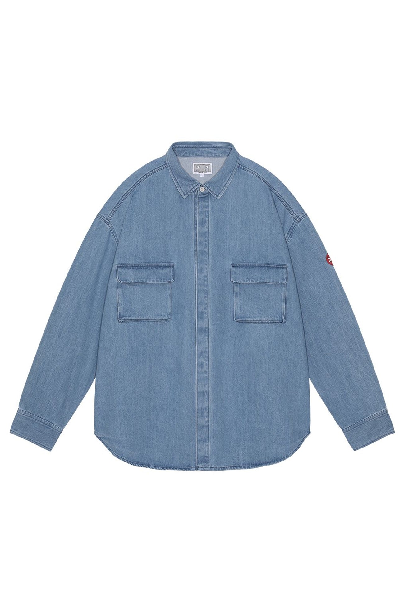 The BLEACHED DENIM BIG SHIRT  available online with global shipping, and in PAM Stores Melbourne and Sydney.