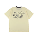 The BLIND DACHSHUND T-SHIRT YELLOW available online with global shipping, and in PAM Stores Melbourne and Sydney.