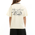 The BLIND DACHSHUND T-SHIRT YELLOW available online with global shipping, and in PAM Stores Melbourne and Sydney.