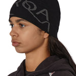 The Logo Wool Beanie Deep Black available online with global shipping, and in PAM Stores Melbourne and Sydney.