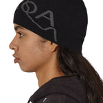 The Logo Wool Beanie Deep Black available online with global shipping, and in PAM Stores Melbourne and Sydney.