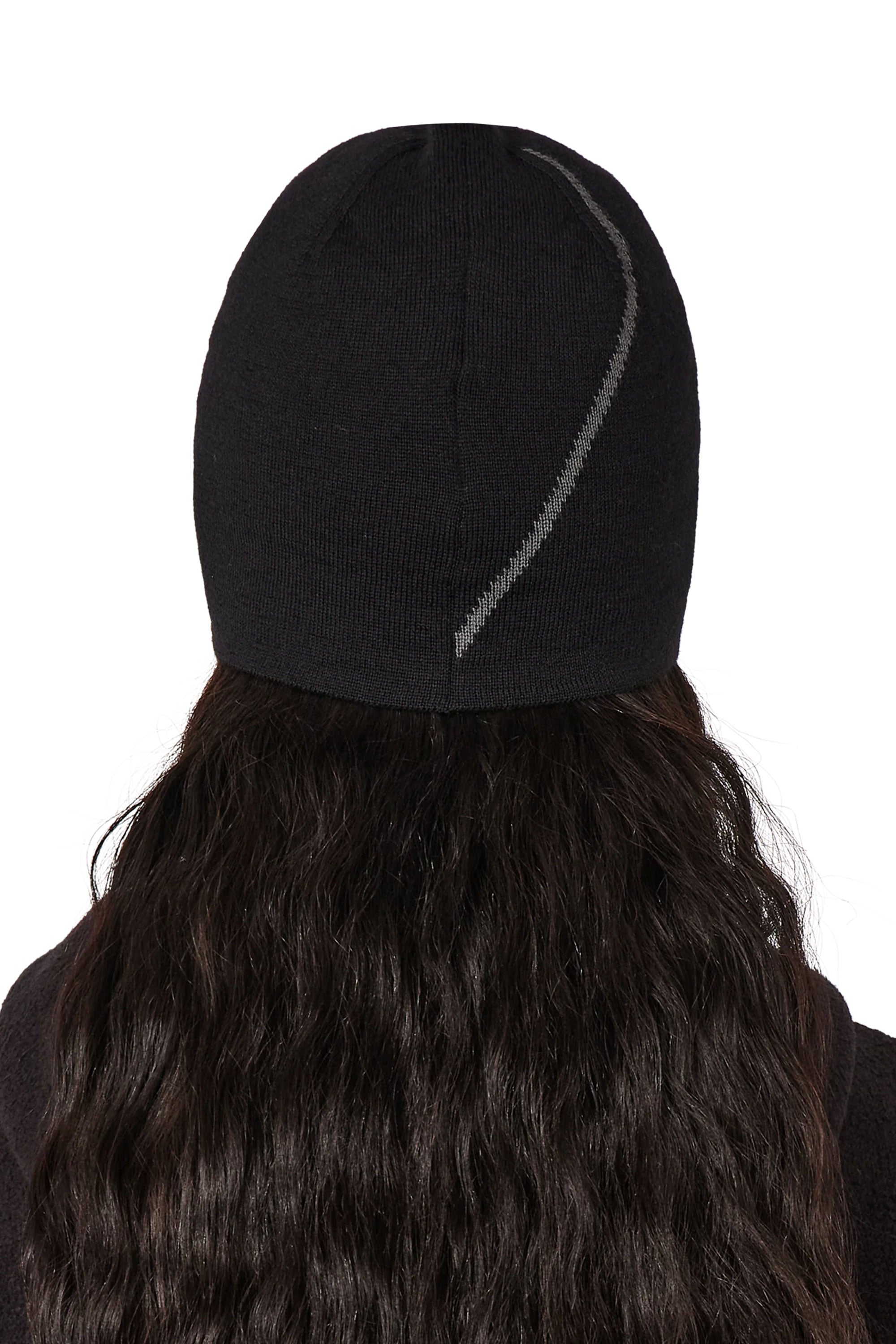 The Logo Wool Beanie Deep Black available online with global shipping, and in PAM Stores Melbourne and Sydney.