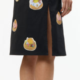 LENTICULAR QUEREMOS PASTELES TARTLETTE PATCHWORK MIDI SKIRT