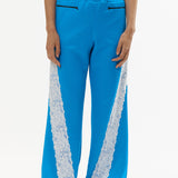 The BLUE LACE TRACKSUIT TROUSERS available online with global shipping, and in PAM Stores Melbourne and Sydney.
