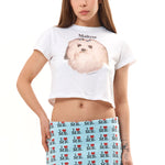 The MALTESE CROPPED T-SHIRT available online with global shipping, and in PAM Stores Melbourne and Sydney.