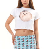 The MALTESE CROPPED T-SHIRT available online with global shipping, and in PAM Stores Melbourne and Sydney.