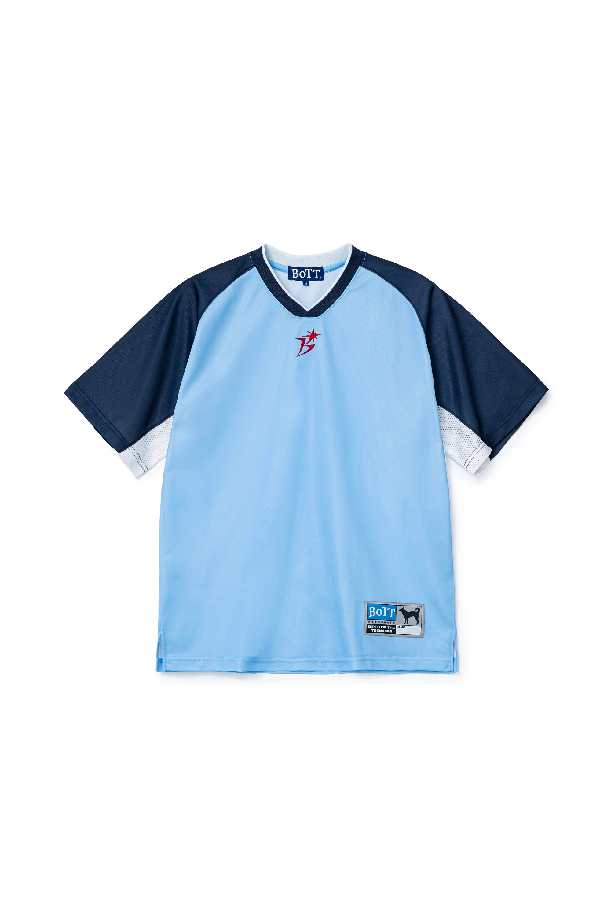 The Panelled Training Shirt Light Blue available online with global shipping, and in PAM Stores Melbourne and Sydney.