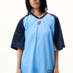 The Panelled Training Shirt Light Blue available online with global shipping, and in PAM Stores Melbourne and Sydney.