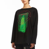 The CODE BOAT-NECK L/S TEE BLACK available online with global shipping, and in PAM Stores Melbourne and Sydney.