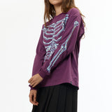 The BONES L/S TEE PURPLE available online with global shipping, and in PAM Stores Melbourne and Sydney.