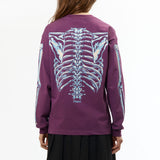 The BONES L/S TEE PURPLE available online with global shipping, and in PAM Stores Melbourne and Sydney.