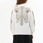 The BONES L/S TEE WHITE available online with global shipping, and in PAM Stores Melbourne and Sydney.