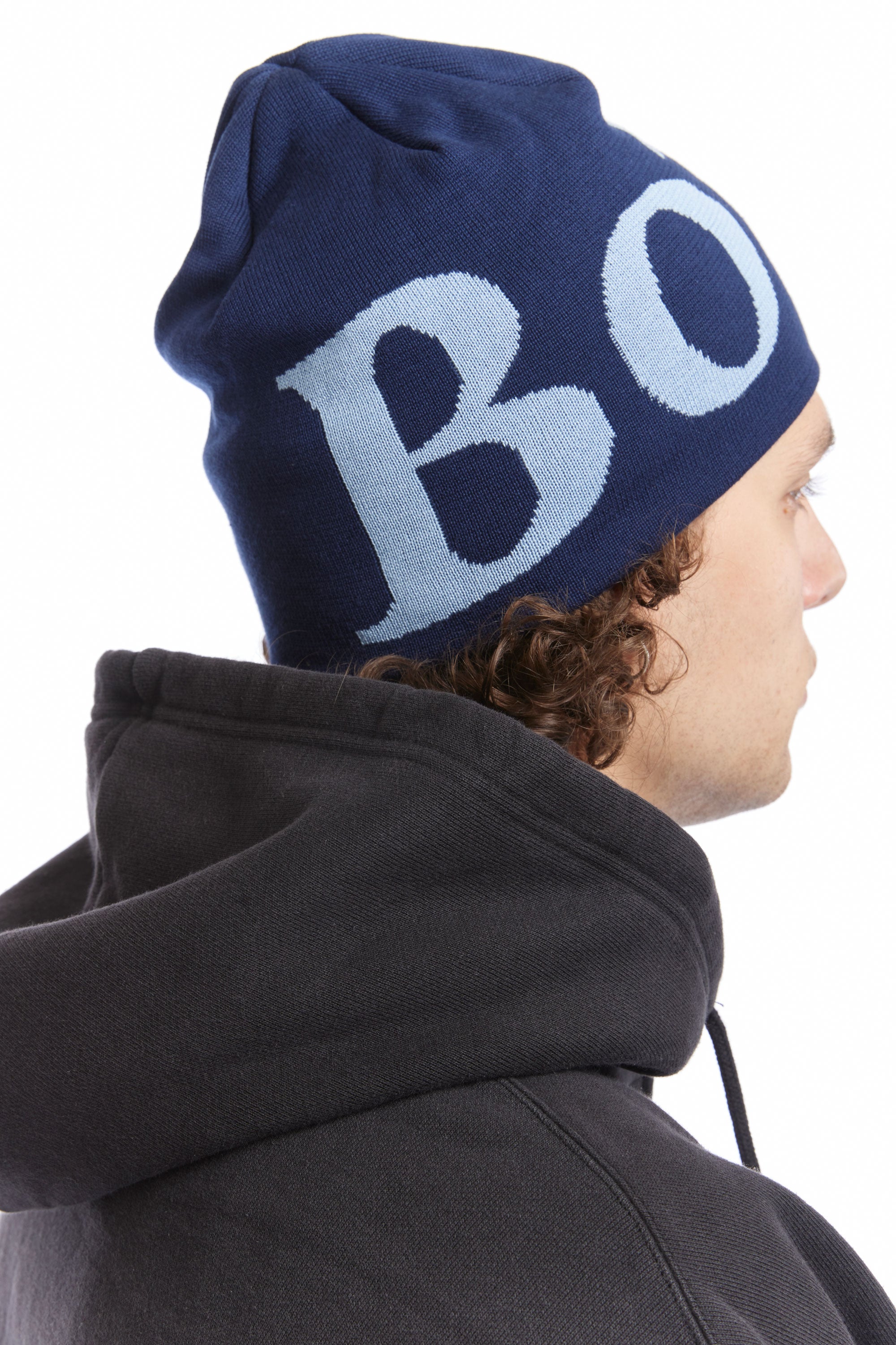 The OG Logo Skull Cap Beanie Navy available online with global shipping, and in PAM Stores Melbourne and Sydney.