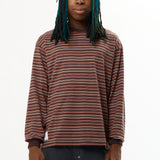 The BDY 01 LS STRIPE TEE BROWN available online with global shipping, and in PAM Stores Melbourne and Sydney.