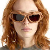 OTTOLINGER - TWISTED BROWN SUNGLASSES