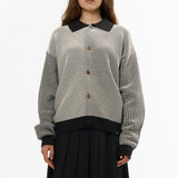 The MULTI KNIT SHIRT JACKET BLACK X WHITE available online with global shipping, and in PAM Stores Melbourne and Sydney.