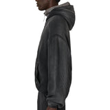The Bee Sun Faded Waffle Zip Up Hoodie Black available online with global shipping, and in PAM Stores Melbourne and Sydney.