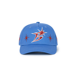 The B Logo Sparkle Structured 5-Panel Cap Cobalt available online with global shipping, and in PAM Stores Melbourne and Sydney.