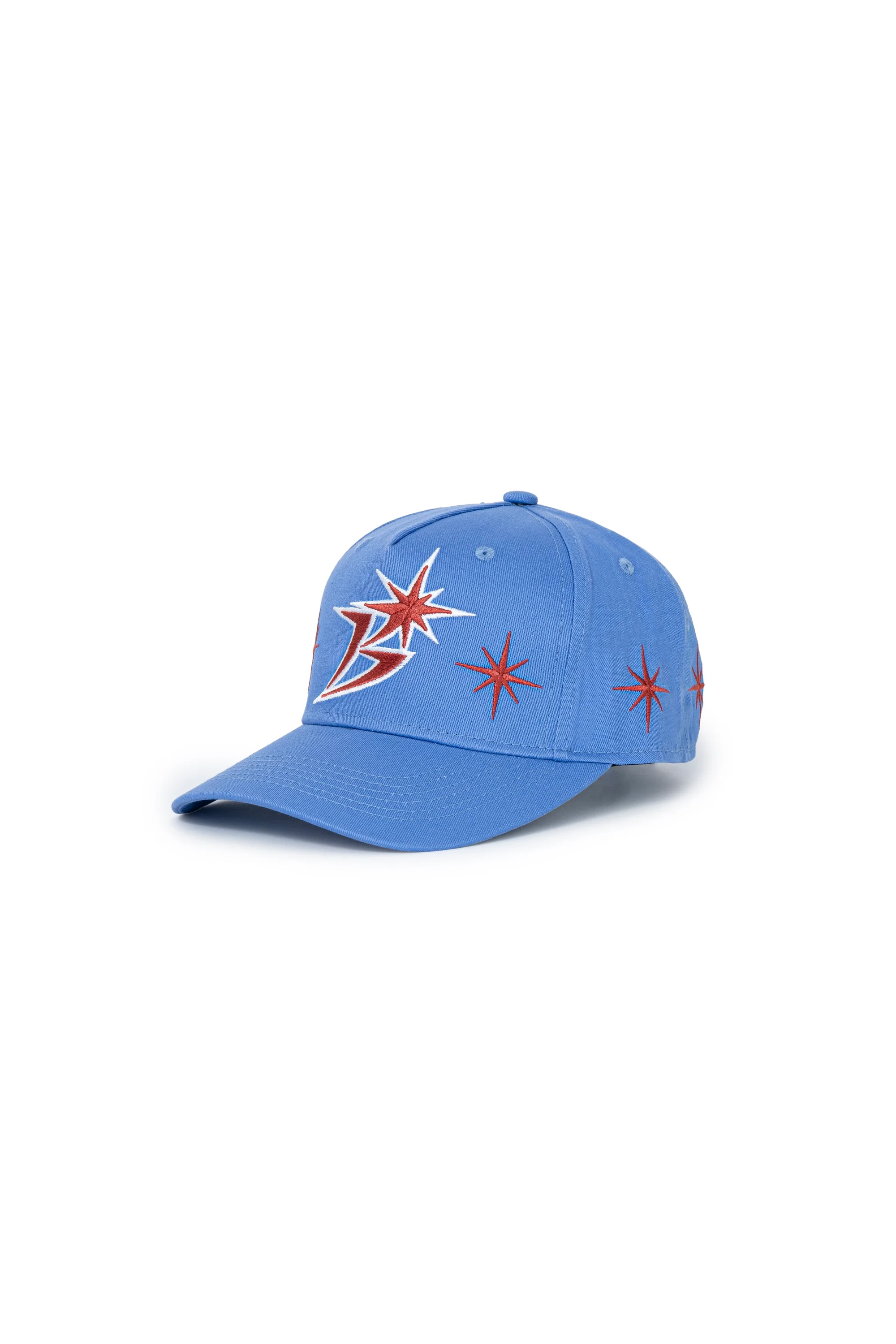 The B Logo Sparkle Structured 5-Panel Cap Cobalt available online with global shipping, and in PAM Stores Melbourne and Sydney.