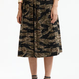 The CAMO PLEATED SKIRT available online with global shipping, and in PAM Stores Melbourne and Sydney.