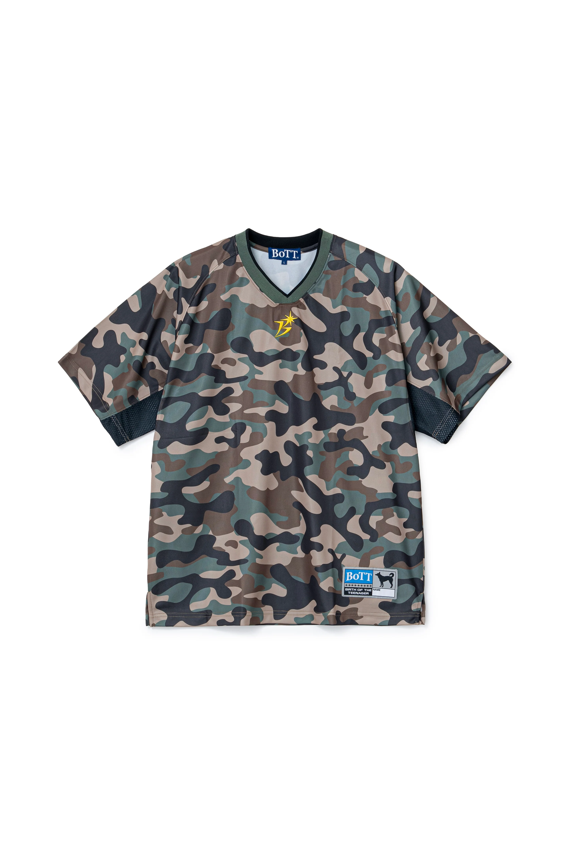 The Panelled Training Shirt Camo available online with global shipping, and in PAM Stores Melbourne and Sydney.